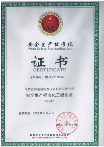 安全生產(chǎn)(chǎn)標(biāo)(biāo)準(zhǔn)(zhǔn)化證書(shū)